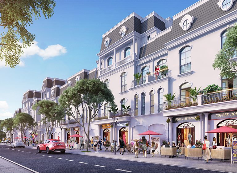 Tiềm năng sinh lời của nhà phố Shophouse Vinhomes Star City 2 Vìa hè rộng rãi, thoáng đãng của nhà phố Shophouse Vinhomes Star City