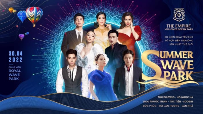 Khai trương tổ hợp biển hồ tạo sóng tại Vinhomes Ocean Park 2 - The Empire