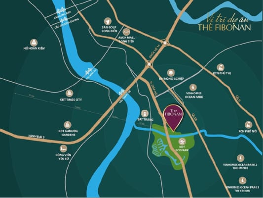 Vị trí chung cư The Fibonan Ecopark