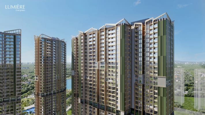 Lumiere Evergreen nằm tại trung tâm dự án Smart City